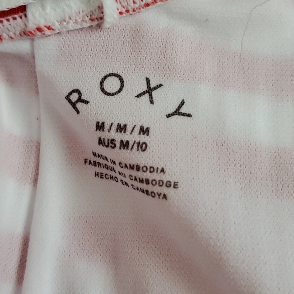 Roxy One Piece Ribbed Stripped Swimsuit - Picture 12 of 13